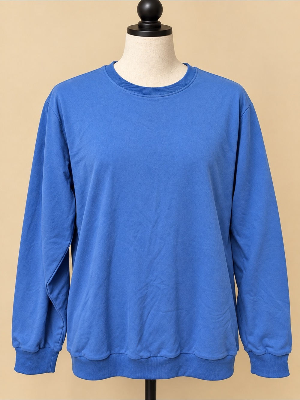 Fantaslook Everyday Crewneck Sweatshirt in Blue Size XL